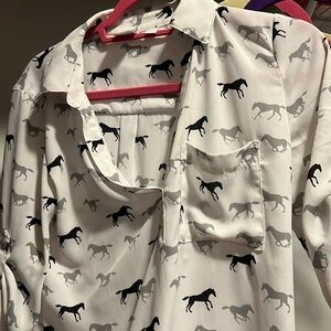 Collard 3/4 sleeve soho jeans